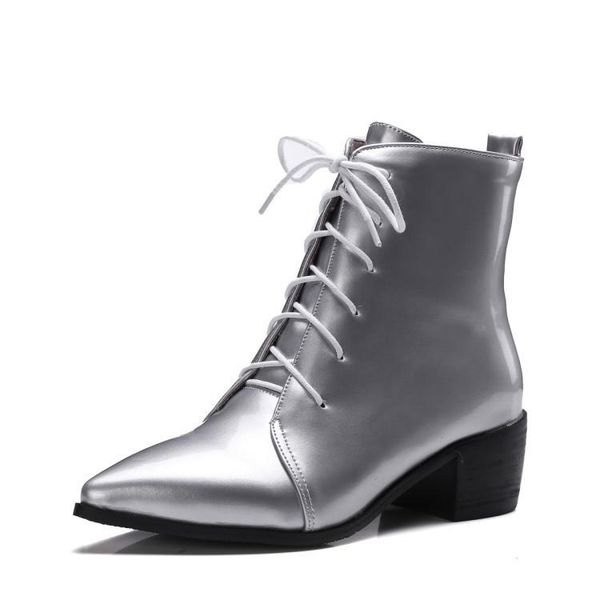 

boots short 40-48 woman sharp, Black