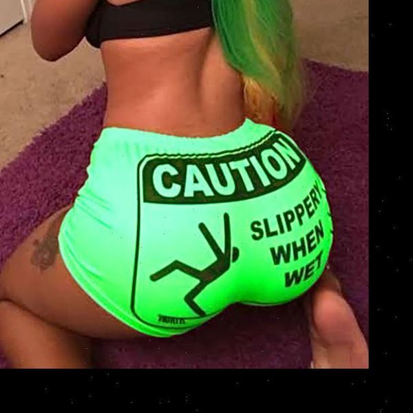 

women shorts fashion summer high waist letter print elastic slim womens short pants hip hop outdoor sports, White;black