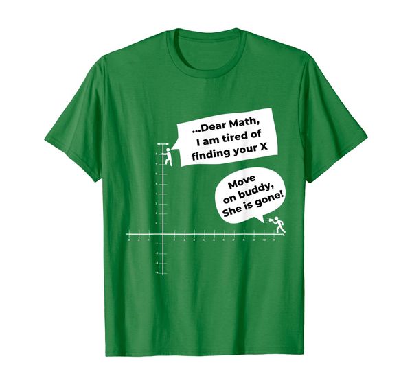 

funny math t-shirt, White;black