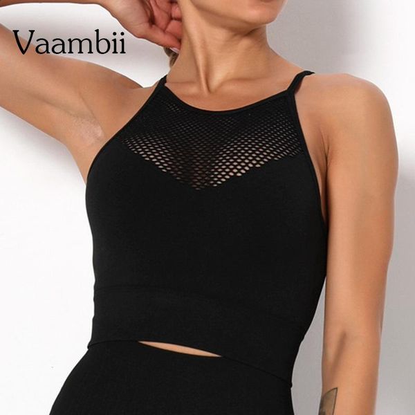 

padded bra push up seamless mesh black backless women's sports female jogging sportswear sport underwear yoga outfit