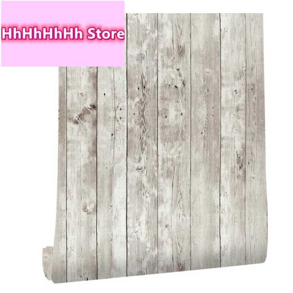 

vintage wood peel and stick waterproof wallpaper self-adhesive removable doorcabinet renovation sticker home decoration paper wallpapers