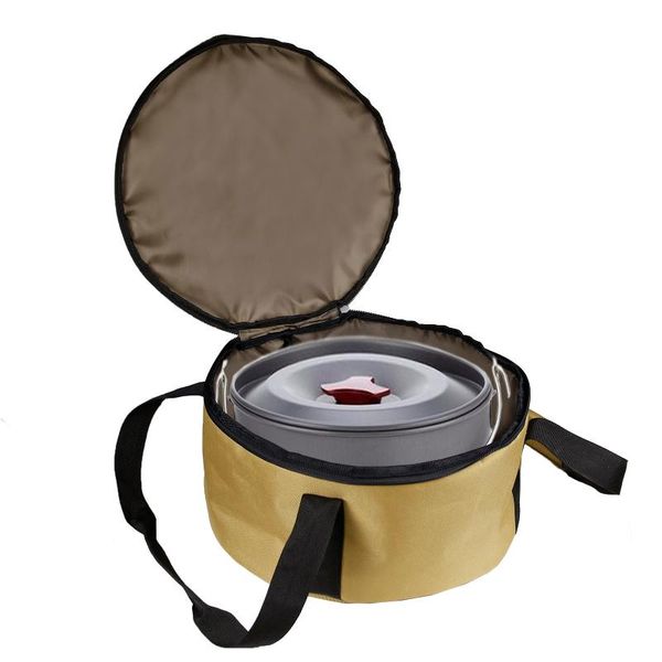 

storage bags 600d oxford cloth camping pot bag picnic bbq plates bowl waterproof dutch oven carry for organizer