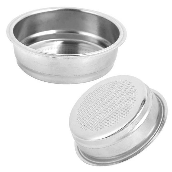 

coffee filters 51mm single layer cup filter stainless steel machine strainer bowl reusable fit for supplies silver