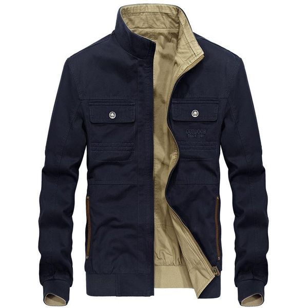 

men's jackets men pure cotton multi pockets coats outdoor camouflage style outwear for male size m-3xl solid color, Black;brown