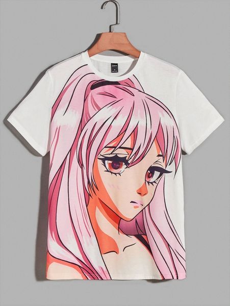 

men figure graphic tee a0jx#, White;black