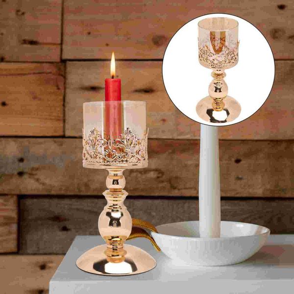 

candle holders vintage pillar holder iron art tall wedding party decor