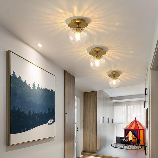 

modern minimalist corridor aisle lamp bedroom porch balcony model room ceiling round lights