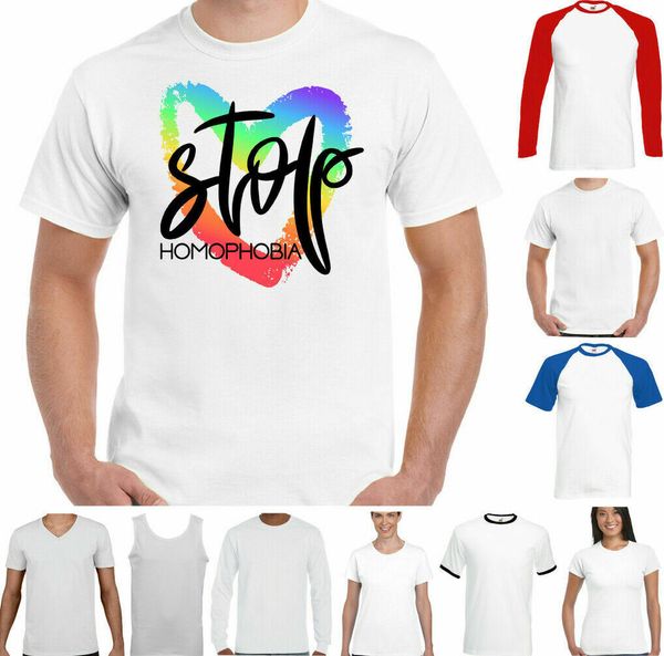 

lgbt t-shirt mens shomophobiea pride rainbow gay rights love, White;black