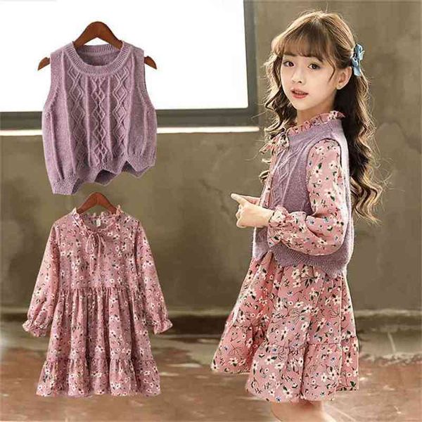 

girls' dress spring and autumn children's clothing western style child princess p4529 210622, White