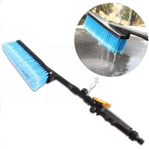

car sponge automobile high-quality wash brush, soft fluff, foam long-handled water wheel tire cleaning kit spray q1w2