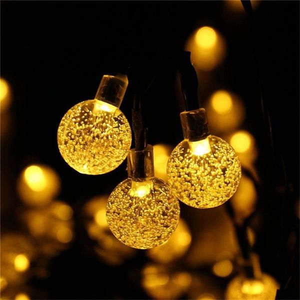 

solar lamps led lamp home decoration 7m outdoor bubble ball garden courtyard christmas light 50led