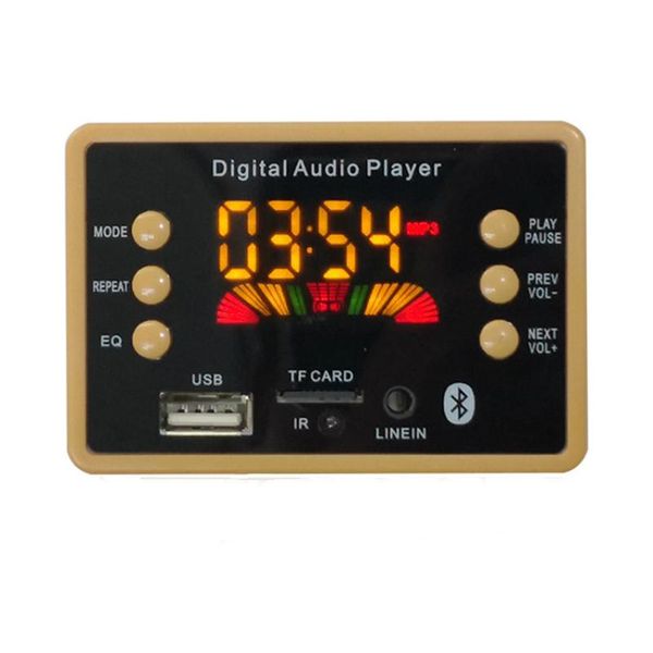 

& mp4 players wireless bluetooth 5.0 mp3 wma decoder board audio module support usb tf aux fm eq function radio for car accessories