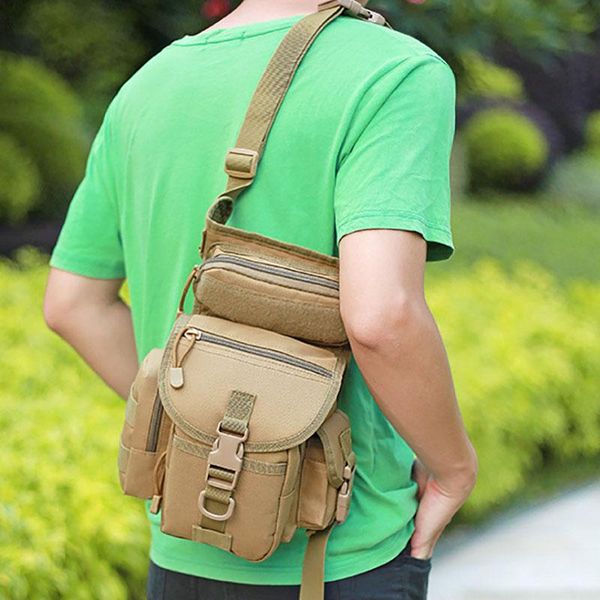 

outdoor bags thigh bag utility waist pack belt fashion men army vintage pouch adjustable hiking male hip cycling running leg