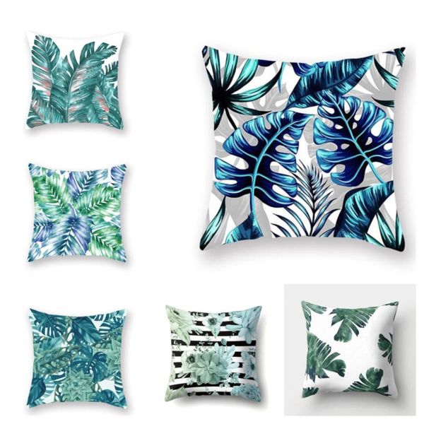 

cushion/decorative pillow sofa decorative cushion cover 45*45 throw home decor pillowcover tropical plant leaf pillowcase polyester