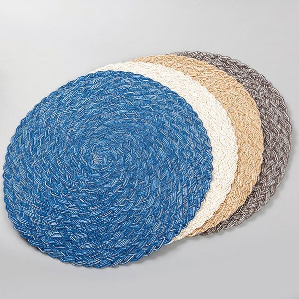 

mats & pads nordic thickening dining table insulation placemat home multi-functional cushion woven bowl plate cup mat
