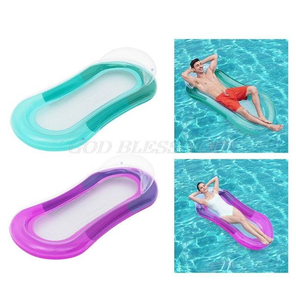 

inflatable floats & tubes single pool swimming air mattress summer floating bed lounge chair hammock water sport drop
