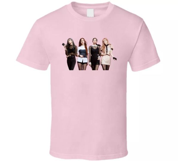 

blackpink south korean girl band fan t shirt, White;black