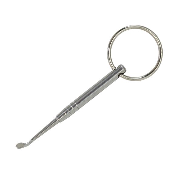 Roken Wax Carving Tool RVS Multifunctionele Titanium Nail Sleutelhanger Dabber Dab Lepel Accessoire Glazen Pijp Groothandel