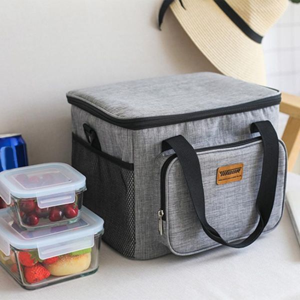 

dinnerware sets yitour portable thermal cooler bag picnic beverage fresh keeping organizer insulated lunch box zipper tote accessories