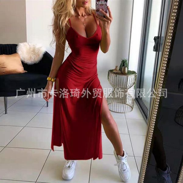 

factory4qjj summer v-neck women's dress 2021, White;black