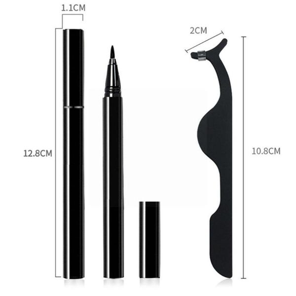 

false eyelashes 3 pairs magnetic eyeliner with set 3d eye tweezers natural lengthen lashes makeup kit mag p4n1