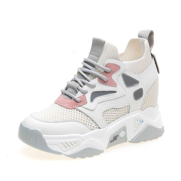 

summer 2021 casual ins shoes fashion show foot small leisure sports women's inner high daddy size 313233 92x2 wpnz, Black