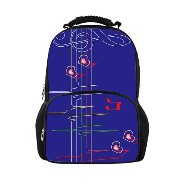 

backpack school bags musical note for teen boys girls customized music travel men women mochila escolar drop