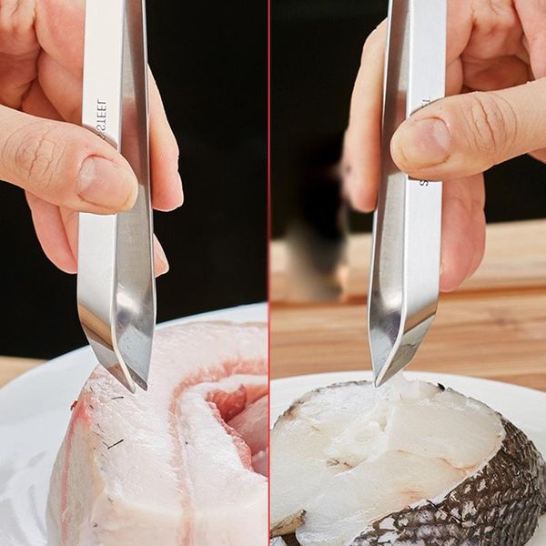 

bag clips 1pc stainless steel pig hair clipper pull chicken feather clip fish bones pliers kitchen gadget tweezers