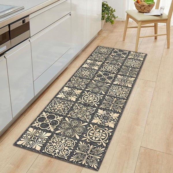 

bohemian kitchen mat carpets boho anti-slip home floor carpet rug door entrance mats rugs and for living room