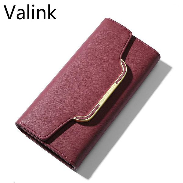 

wallets wallet women retro style pu clutch fashion long envelope mobile ladies purses and handbags carteira feminina, Red;black