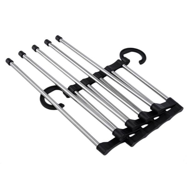 

hangers & racks 1pc portable hand-held folding closet organizer trouser pants ties scarf shawl rack hanger space saving