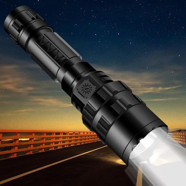 

modes super bright usb led glare waterproof outdoor riding flashlights torches