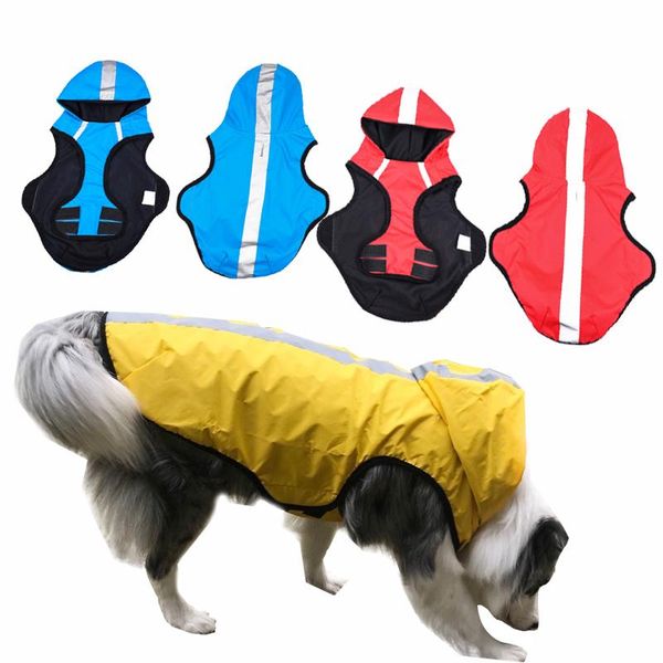 

dog apparel raincoat summer breathable waterproof pet clothes reflective rain jacket for sun protection clothing pets nzc017