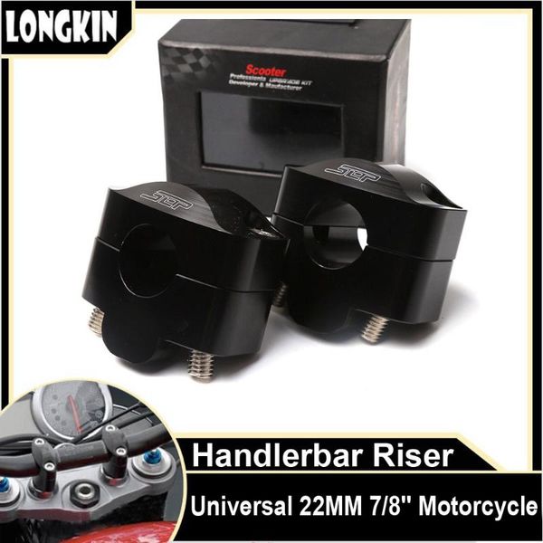 

universal 22mm 7/8'' motorcycle handler bar handlerbar riser mount clamp lifter adapter clamps holder accessories cnc aluminum han