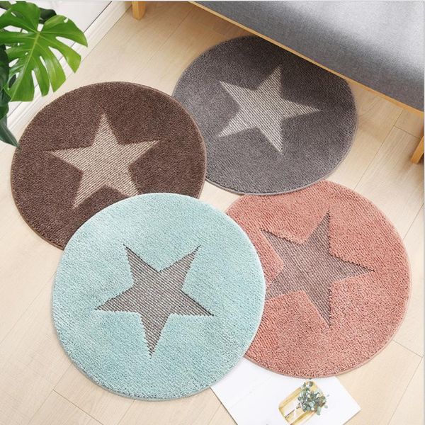 

round floor star shape mat bedroom living room computer chair hanging coffee table carpet bedside carpets