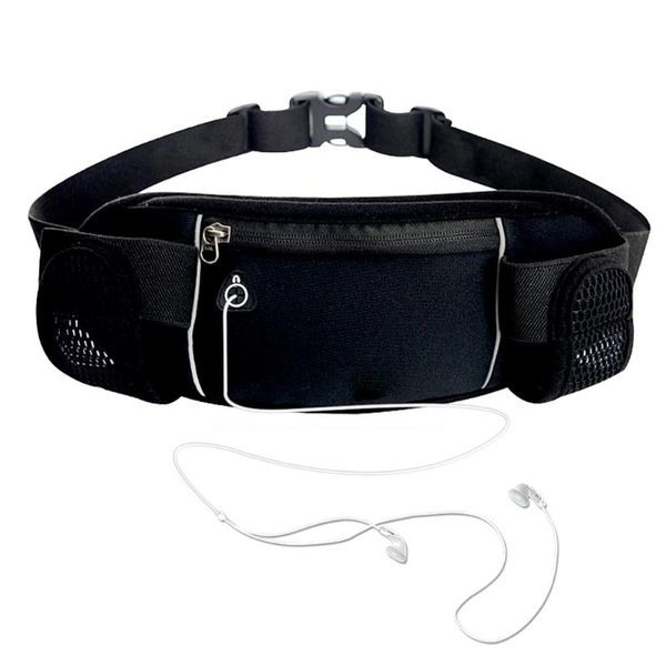 

outdoor bags running waist with 2 side pockets camping hiking fitness belt bag