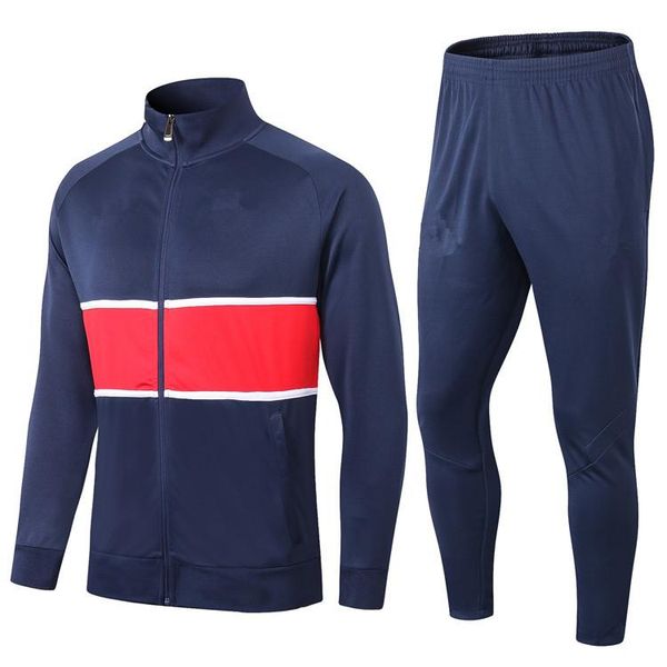 

gym clothing 2021 football tracksuit training jogging survetement foot chandal futbol kit jacket set full zip, White;black