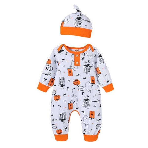 

jumpsuits 2pcs born infant baby clothes boys girls long sleeve jumpsuit toddler halloween theme classic o-neck bottom clothing set, Blue