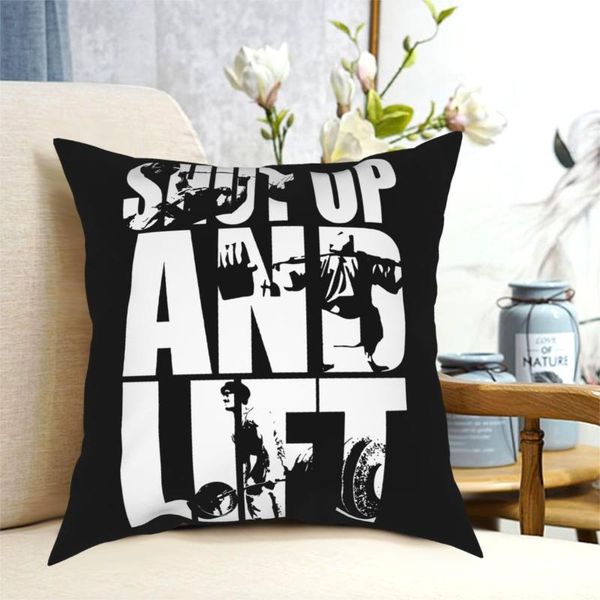 

shut up and lift squat,bench,deadlift iconic crossfit square pillowcase cushions for sofa 40x40 pillowcover home decor cushion/decorative pi