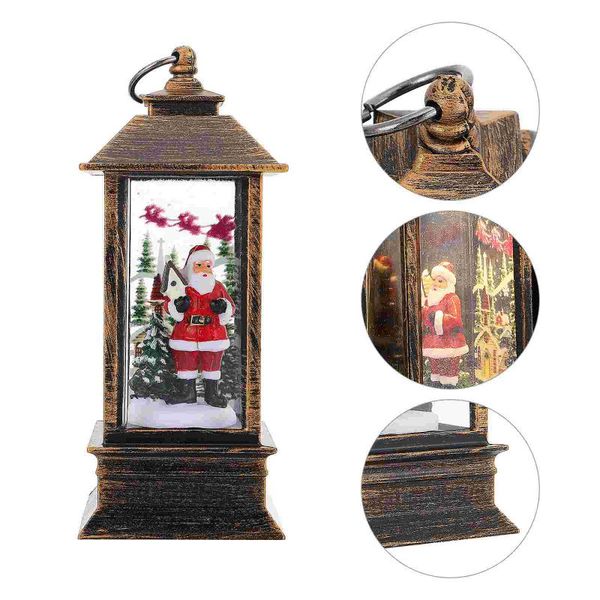 

gift wrap christmas glowing lanterns mini statue light deskornament