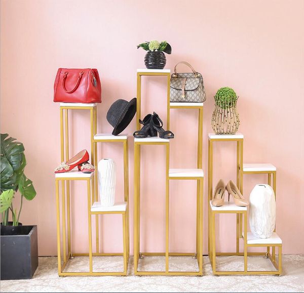 

display rack commercial furniture shopping mall clothing store bag shoes storage racks window stand water table