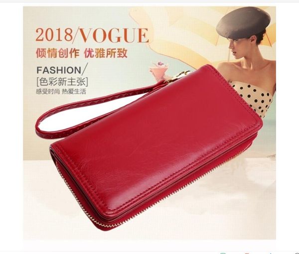 

da14 men's and women's brand designer wallet fashion clutch bag, Red;black