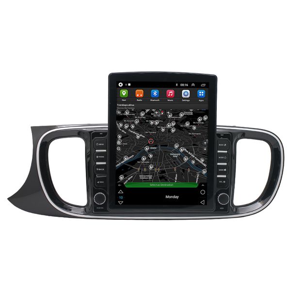 

android tesla car dvd player audio video for kia pegas-2017 ips screen with greater viewing angel support carplay dab+ obdii usb tpms wifi s