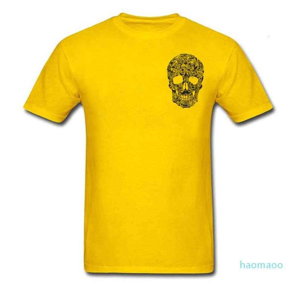 

men's t-shirts fashion-summer short sleeve round neck tees 100% cotton man classic tee hallowmas christmas skull rock t for m, White;black