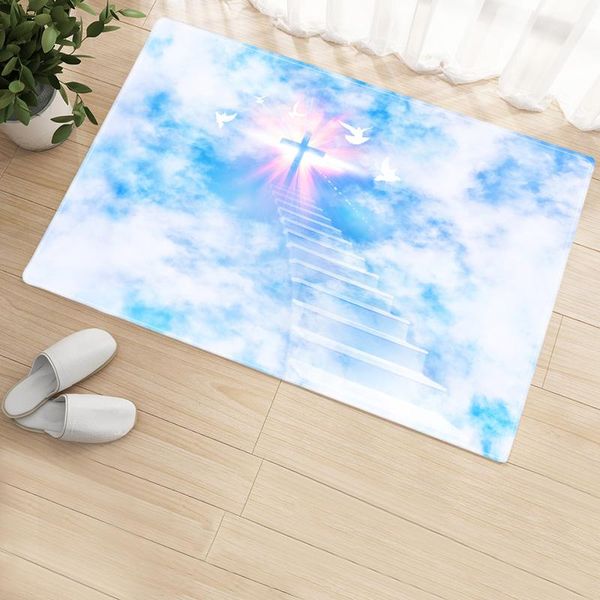 

carpets scaling ladder prayer bath mat jesus cross front door living room carpet bedroom hallway kitchen rug home floor decor