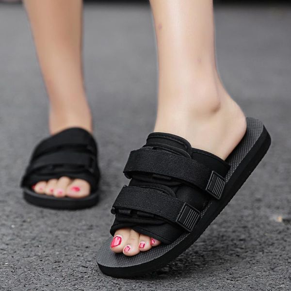 

slippers summer men slide slipper light soft eva beach outdoor comfortable casual mens slides fashion for a man 1.4, Black