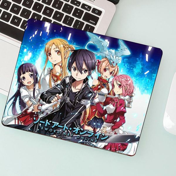 

mouse pads & wrist rests anime sword art online pad kawaii mat washable cute large gaming desk accessories durable keyboard