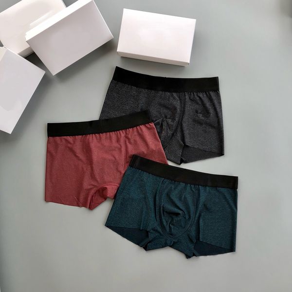 Mutande da uomo Fashion Boxer Men Mix Color Underwear Letter Printing Underpant Abbigliamento comodo Stampa Under-pant Intimo da uomo per tutti i giorni all'ingrosso