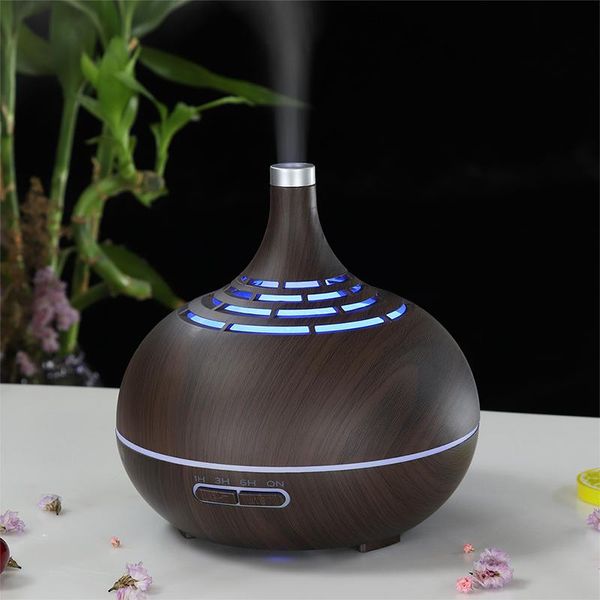 

400ml aroma essential oil diffuser electric ultrasonic air humidifier fogger led light mist maker for home humidifiers