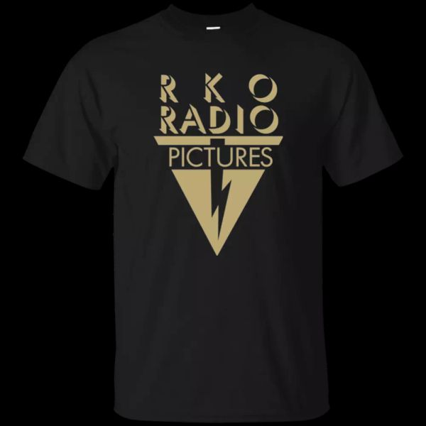 

rko pictures, retro, hollywood, movie, studio, king kong, t-shirt, White;black